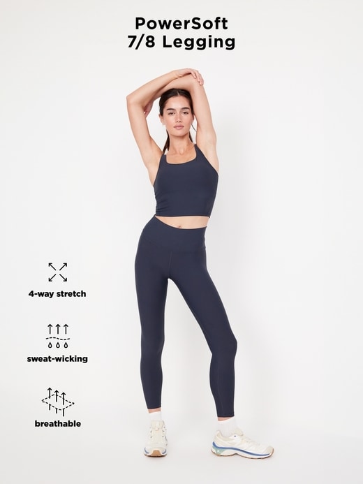 Image number 11 showing, High-Waisted PowerSoft 7/8 Leggings