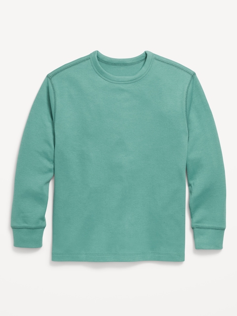 T-shirt à manches longues en tricot isotherme pour garçon