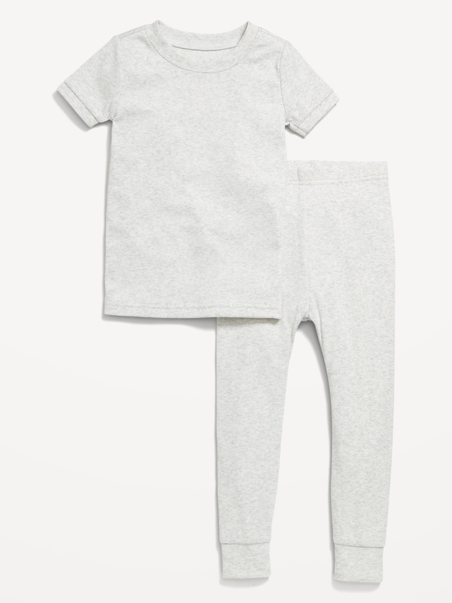 Pyjama ajusté en tricot côtelé pour tout-petit et bébé