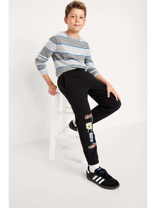 Image number 3 showing, SpongeBob SquarePants™ Gender-Neutral Jogger Sweatpants for Kids