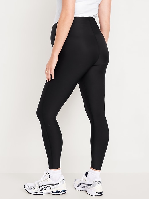 Image number 5 showing, Maternity Full-Panel PowerSoft 7/8 Leggings