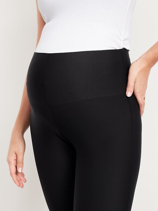 Image number 8 showing, Maternity Full-Panel PowerSoft 7/8 Leggings