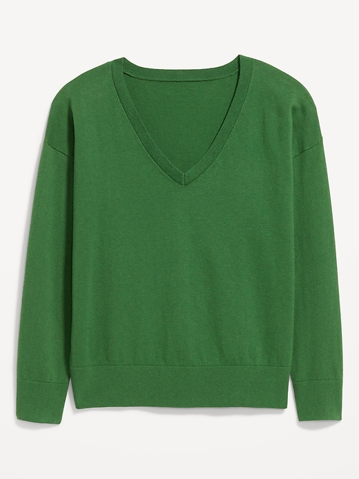 Image number 4 showing, SoSoft Lite Loose V-Neck Sweater