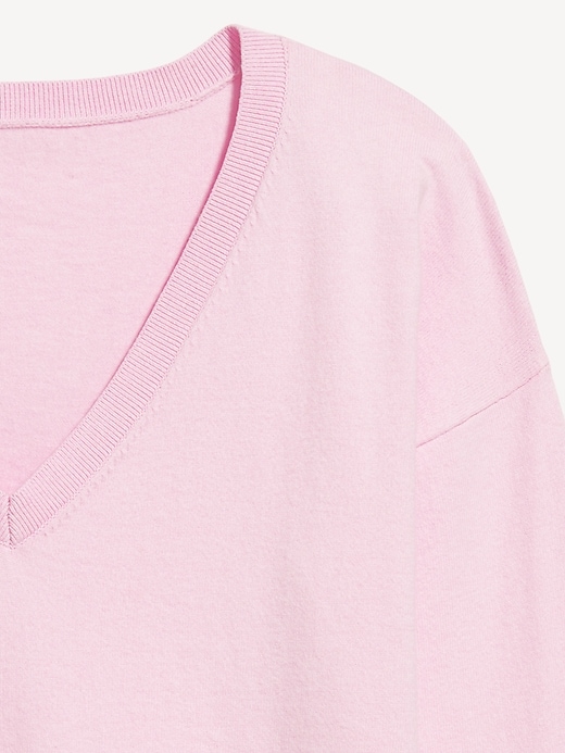Image number 5 showing, SoSoft Lite Loose V-Neck Sweater