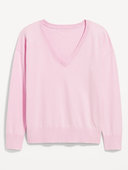 Image number 4 showing, SoSoft Lite Loose V-Neck Sweater