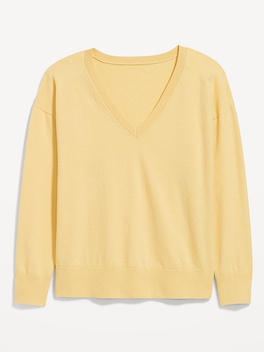 Image number 8 showing, SoSoft Lite Loose V-Neck Sweater