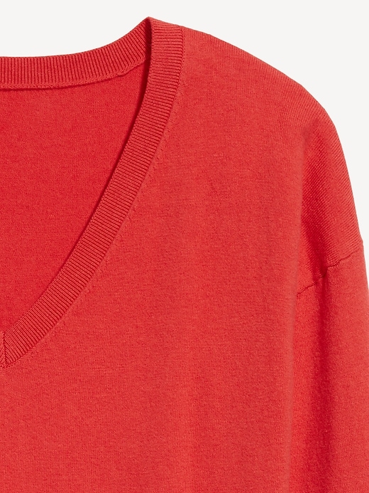 Image number 5 showing, SoSoft Lite Loose V-Neck Sweater