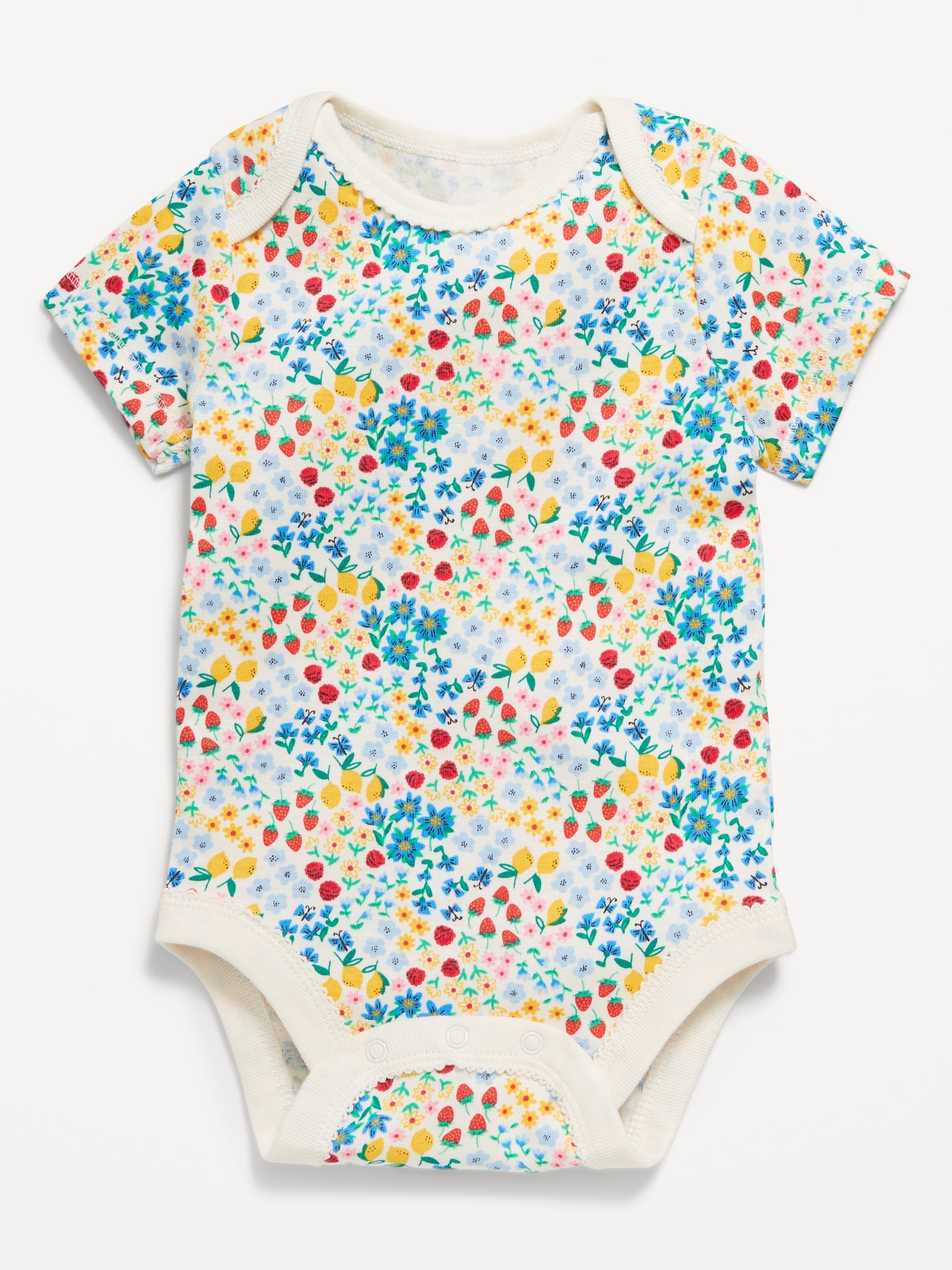 Printed Short-Sleeve Bodysuit for Baby