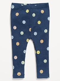Image number 1 showing, Printed Rib-Knit Leggings for Baby