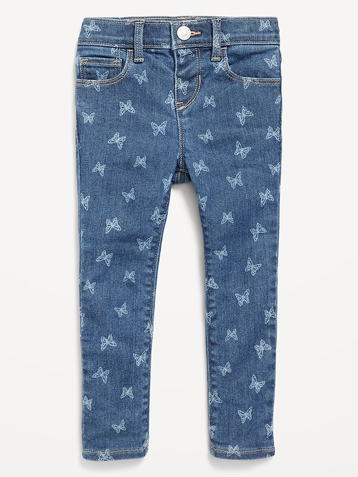 View large product image 1 of 2. Printed High-Waisted Rockstar 360° Stretch Jeggings for Toddler Girls