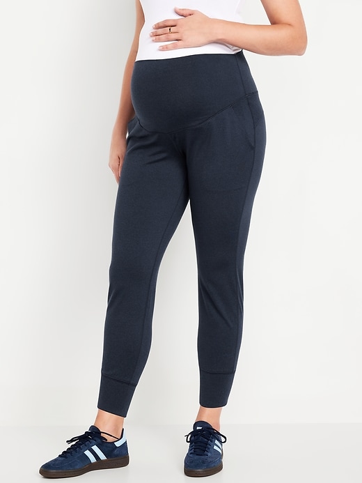 View large product image 1 of 2. Maternity Full-Panel CloudComfy Joggers