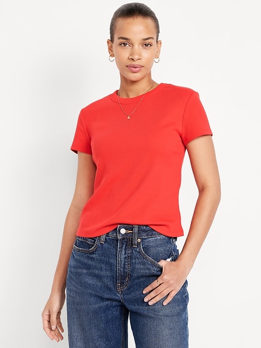 Image number 1 showing, Snug Crop T-Shirt