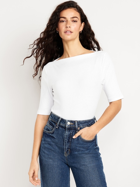 T-shirt côtelé