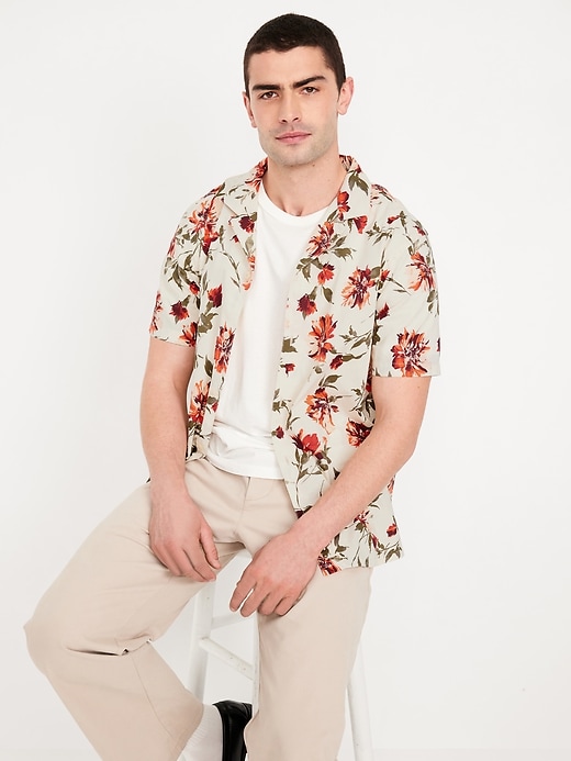 Image number 3 showing, Short-Sleeve Floral Camp Shirt