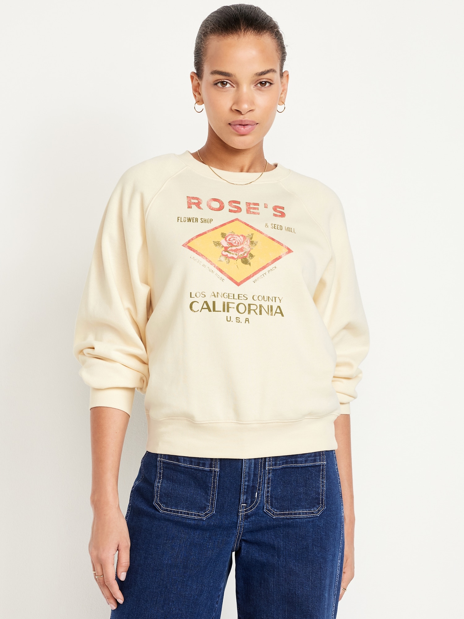 SoComfy Crew-Neck Graphic Sweatshirt