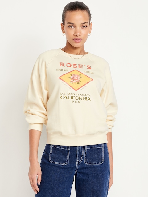 SoComfy Crew-Neck Graphic Sweatshirt