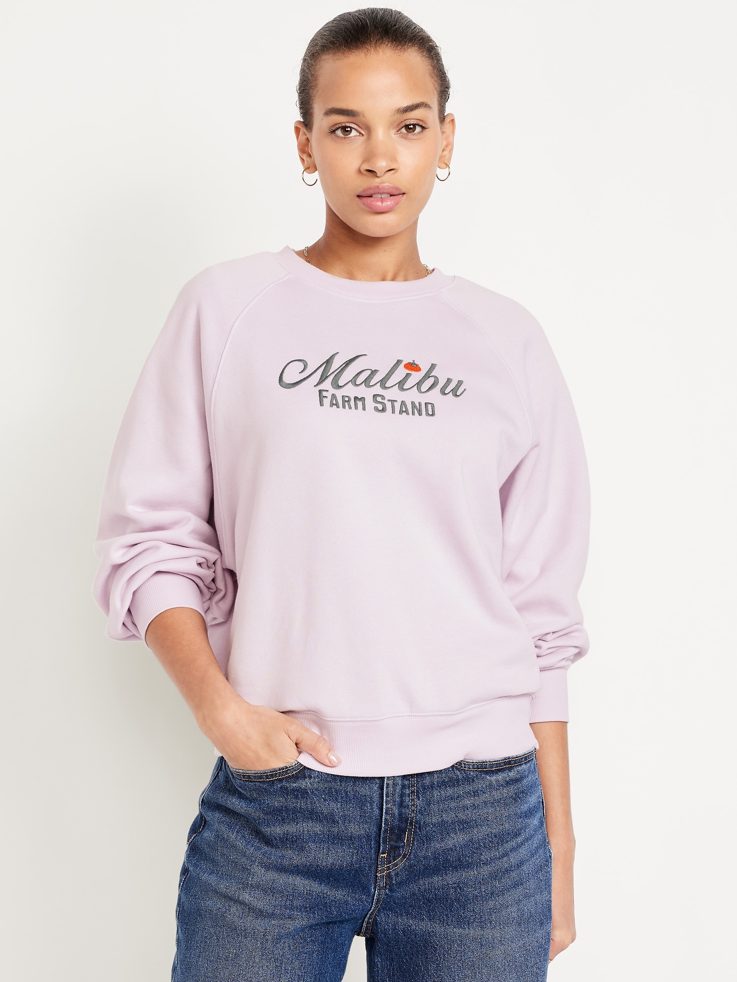 SoComfy Crew-Neck Graphic Sweatshirt