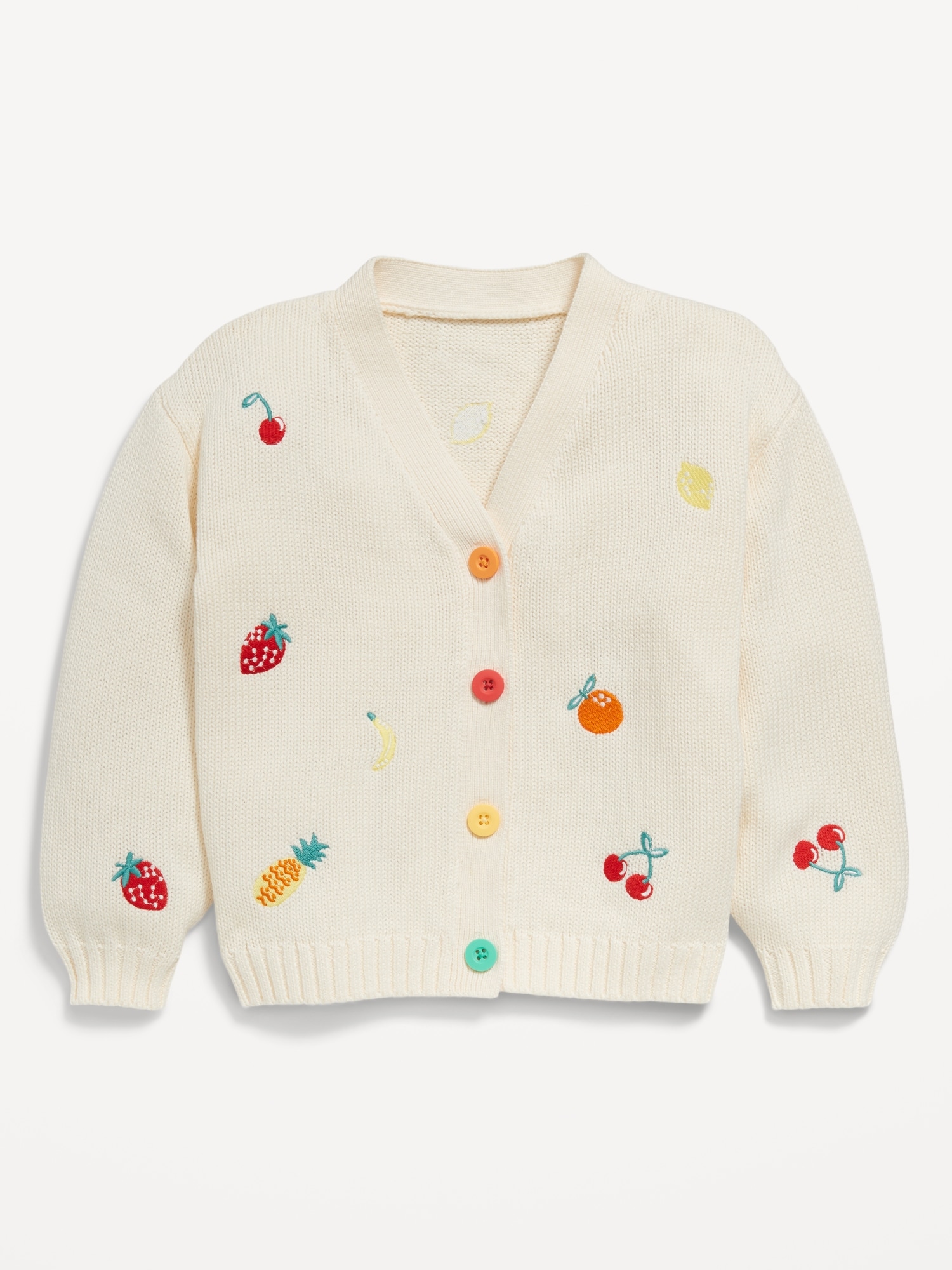 Embroidered Button-Front Cardigan Sweater for Toddler & Baby