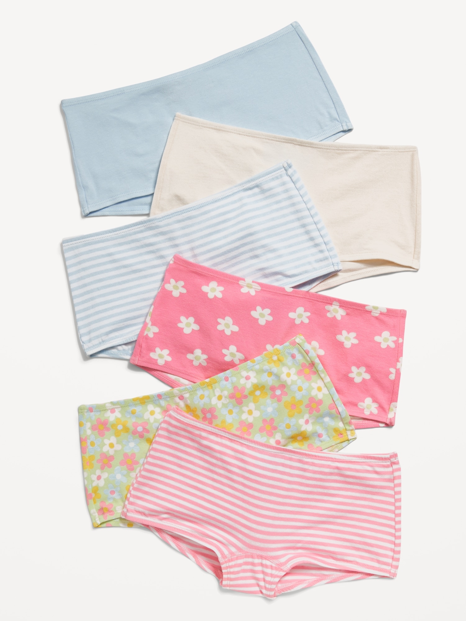 Boyshorts Underwear 6-Pack for Girls