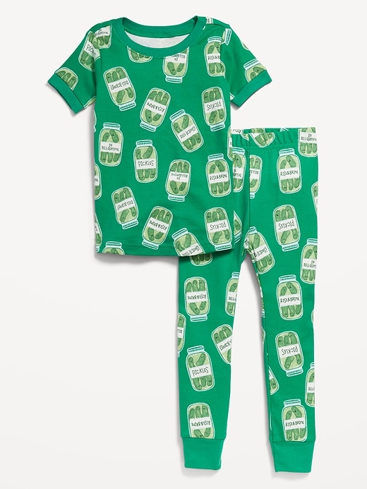 View large product image 1 of 2. Unisex Printed Snug-Fit Pajama Set for Toddler & Baby