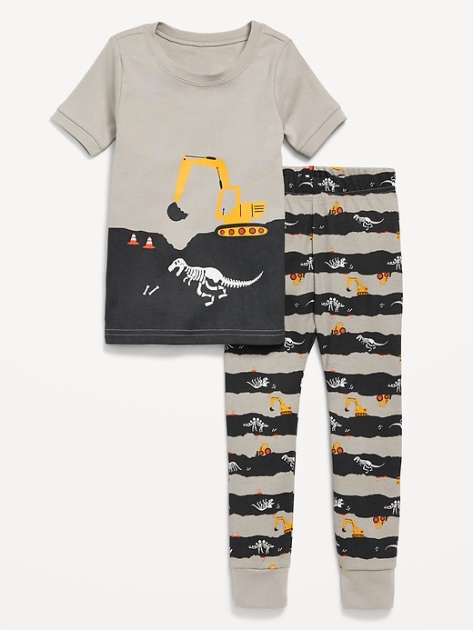 View large product image 1 of 1. Snug-Fit Graphic Pajama Set for Toddler & Baby