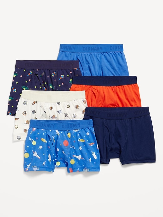 View large product image 1 of 1. Boxer-Briefs Underwear 6-Pack for Boys