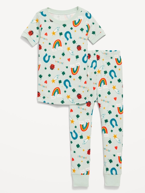 Unisex Printed Snug-Fit Pajama Set for Toddler & Baby