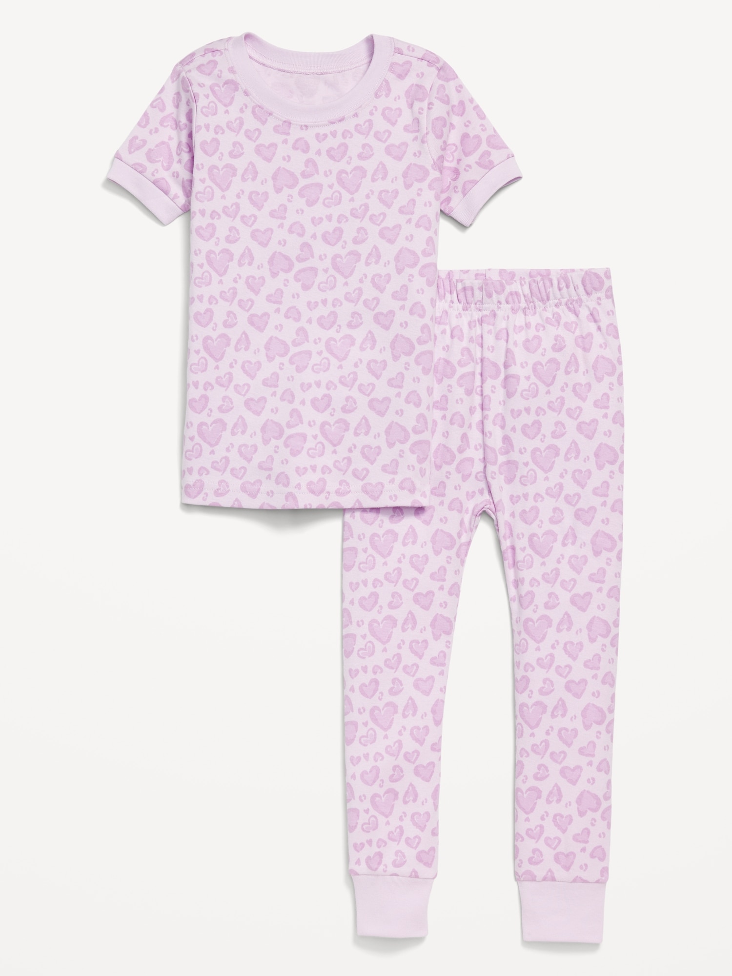 Printed Snug-Fit Pajama Set for Toddler Girls