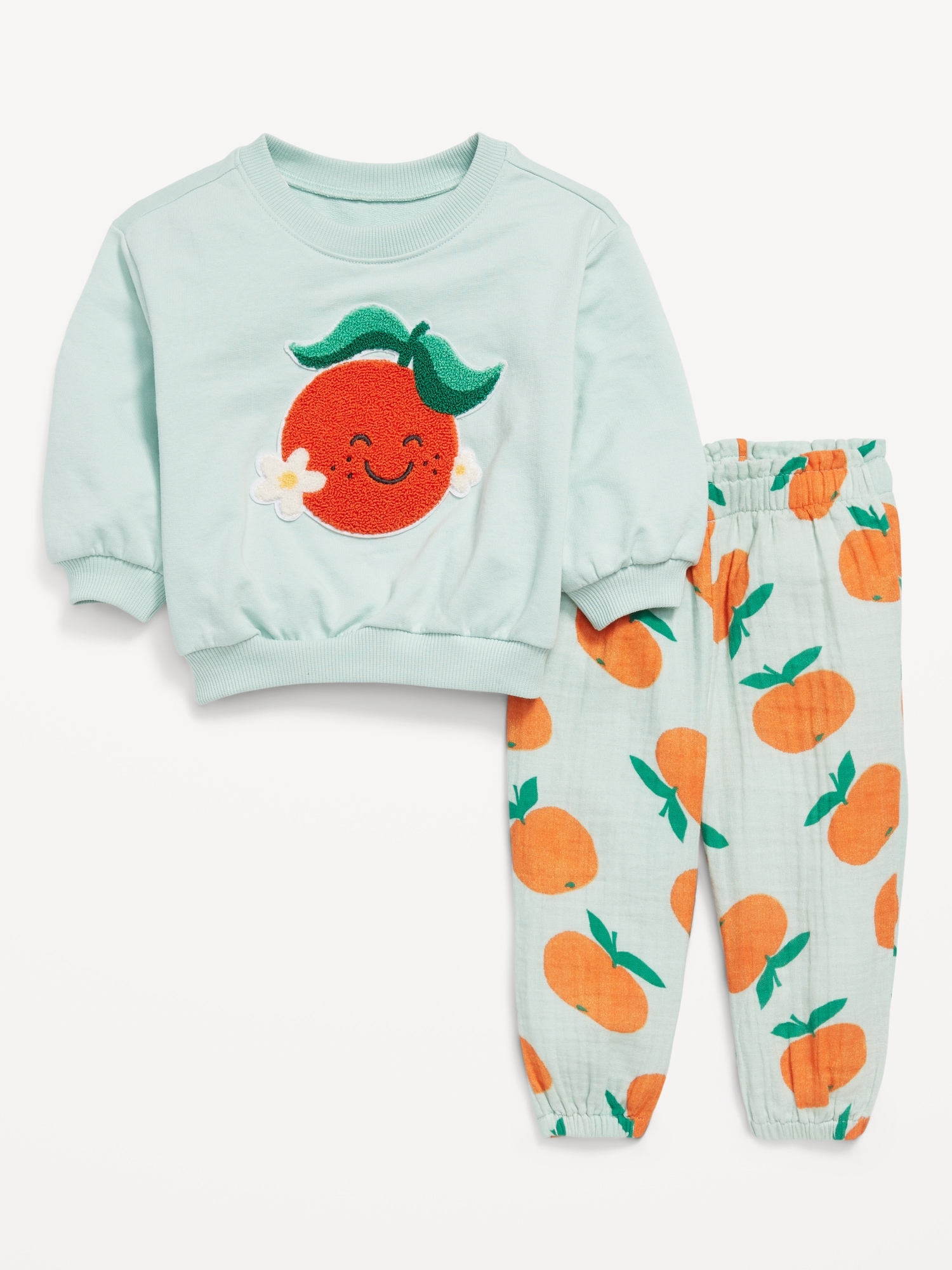 Graphic Sweatshirt and Pants Set for Baby