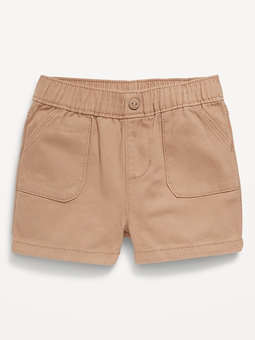 View large product image 1 of 1. Twill Utility Shorts for Baby