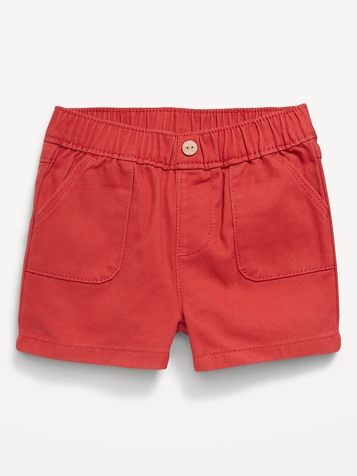 View large product image 1 of 1. Twill Utility Shorts for Baby