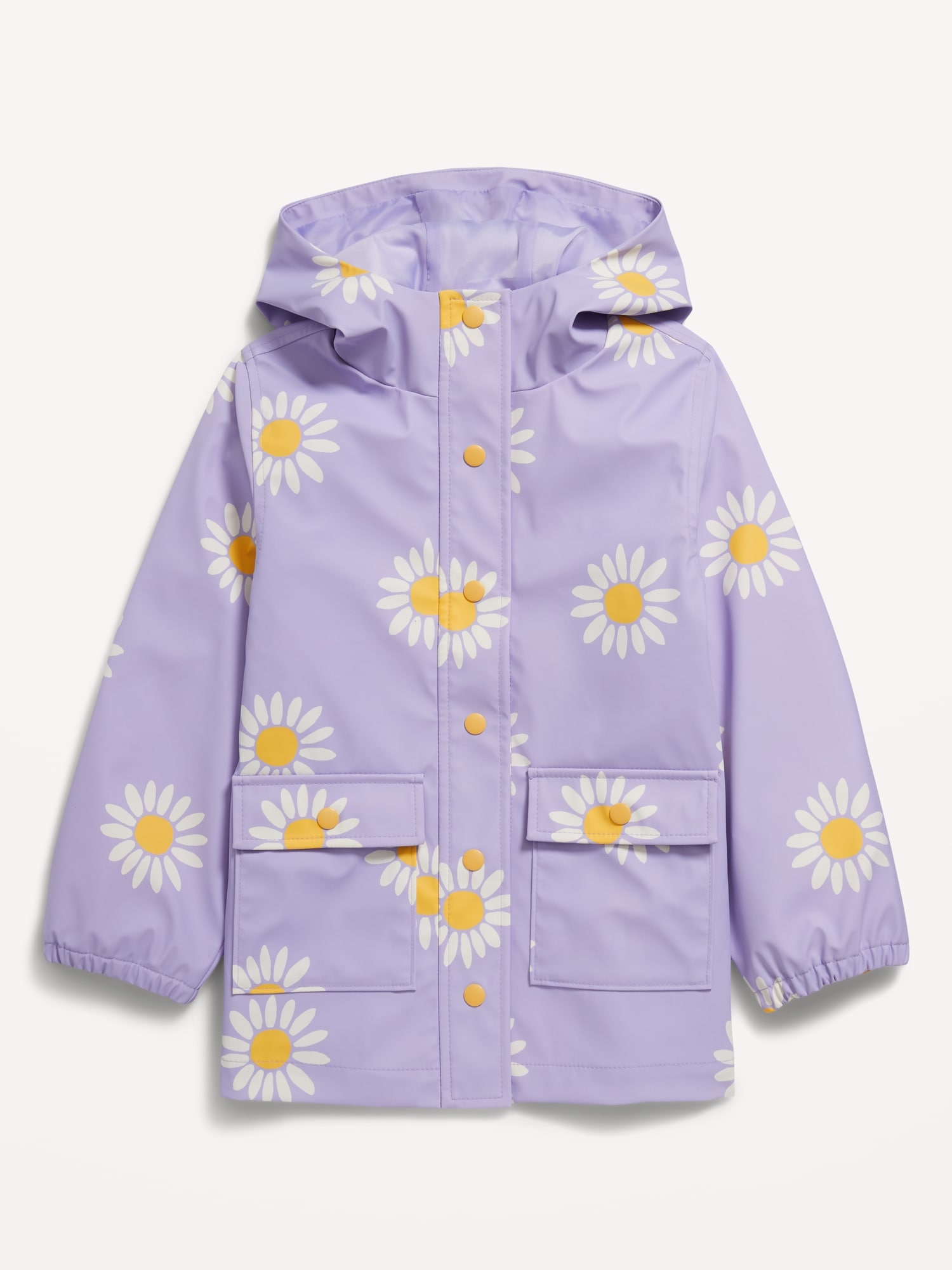 Oversized Water-Resistant Hooded Jacket for Girls