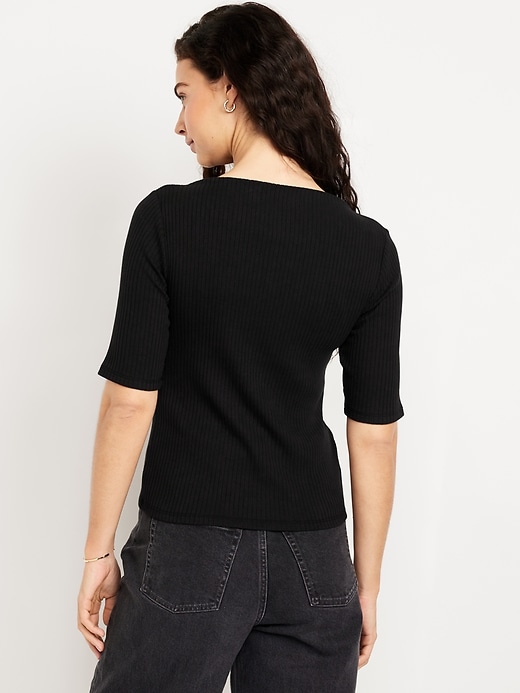 Image number 2 showing, Ribbed T-Shirt