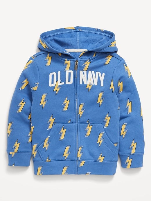 View large product image 1 of 1. Unisex Logo-Graphic Zip Hoodie for Toddler