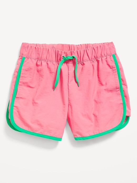 View large product image 1 of 1. Dolphin-Hem Board Shorts for Girls