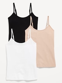 Image number 1 showing, First-Layer Cami Tank Top 3-Pack