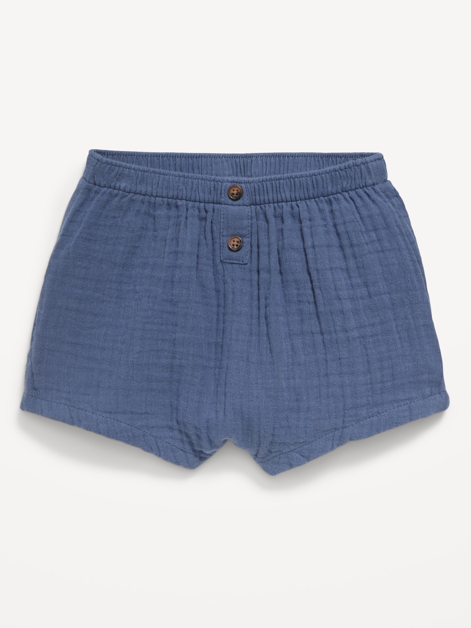 Double-Weave Button-Front Shorts for Baby