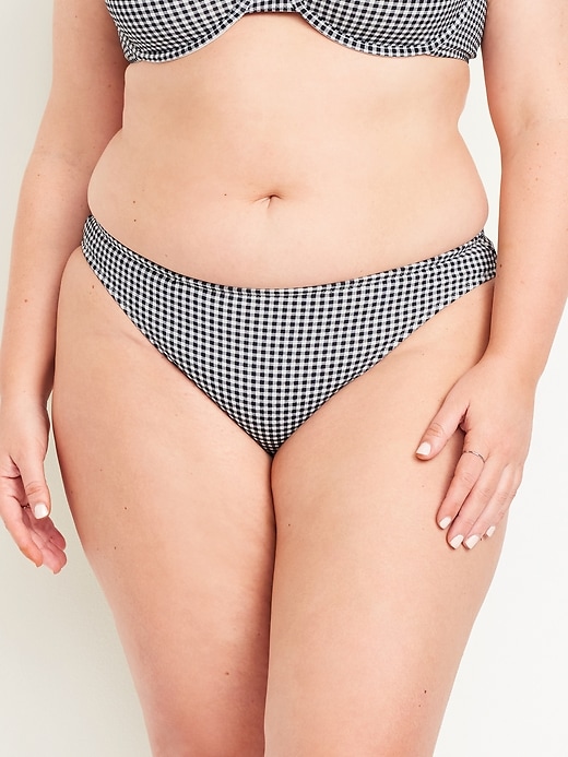 L'image numéro 7 présente Bas de bikini texturé à taille mi-basse