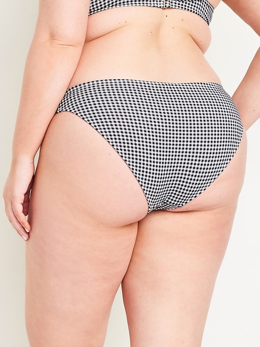 L'image numéro 8 présente Bas de bikini texturé à taille mi-basse