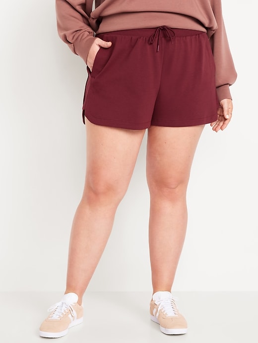 Image number 6 showing, Extra High-Waisted Dynamic Fleece Shorts