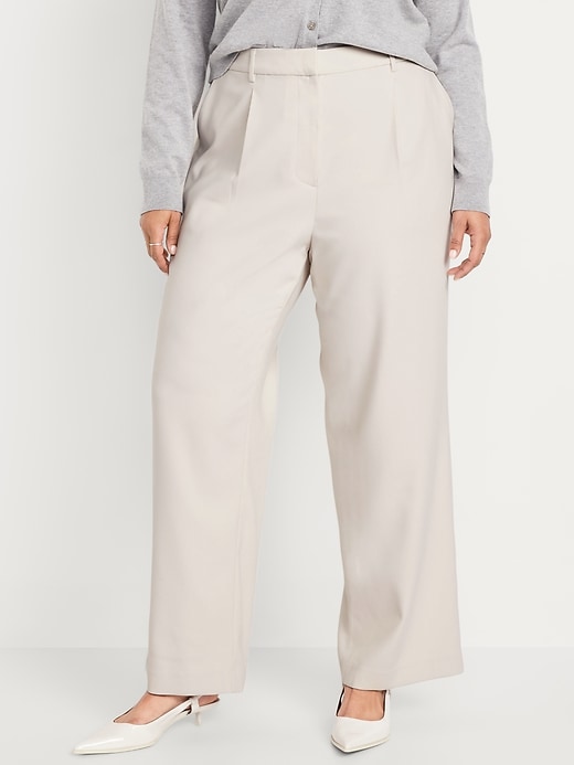 Image number 7 showing, Extra High-Waisted Taylor Wide-Leg Trouser Pants