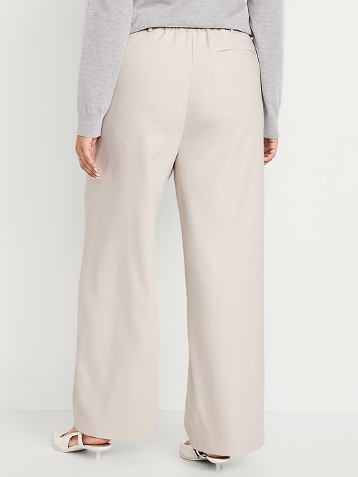 Image number 8 showing, Extra High-Waisted Taylor Wide-Leg Trouser Pants