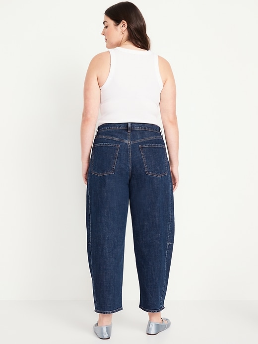 Image number 7 showing, High-Waisted Barrel Ankle Jeans