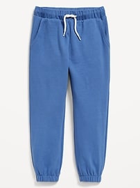 Voir une image plus grande du produit 3 de 3. Pantalon de jogging en coton ouaté à ourlet cintré pour tout-petit garçon