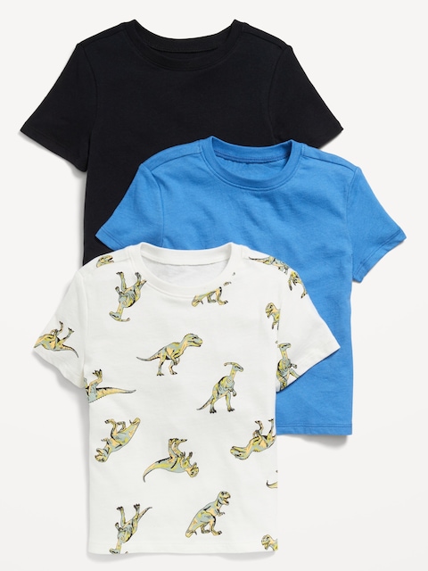 T-shirt à manches courtes pour tout-petit garçon (paquet de 3)