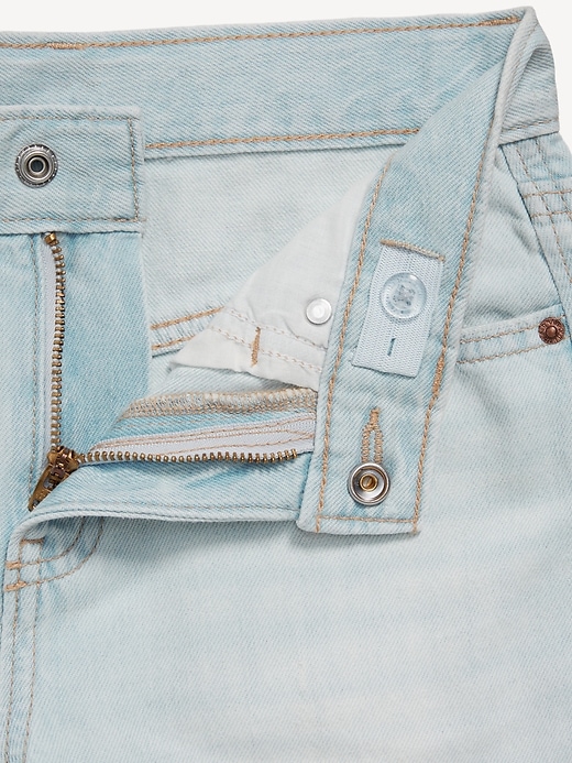 Image number 5 showing, High-Waisted Baggy Frayed-Hem Flare-Leg Jeans for Girls