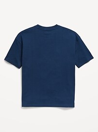 View large product image 3 of 3. Oversized Short-Sleeve Pocket T-Shirt for Boys