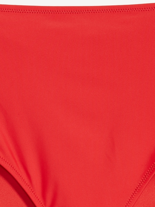 L'image numéro 9 présente Bas de bikini mate à taille haute