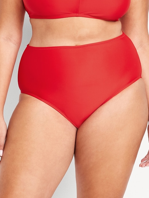 Image number 7 showing, Matte High-Waisted Bikini Swim Bottoms