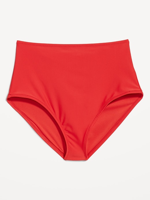 Image number 4 showing, Matte High-Waisted Bikini Swim Bottoms